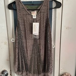 Beautiful silk beaded top